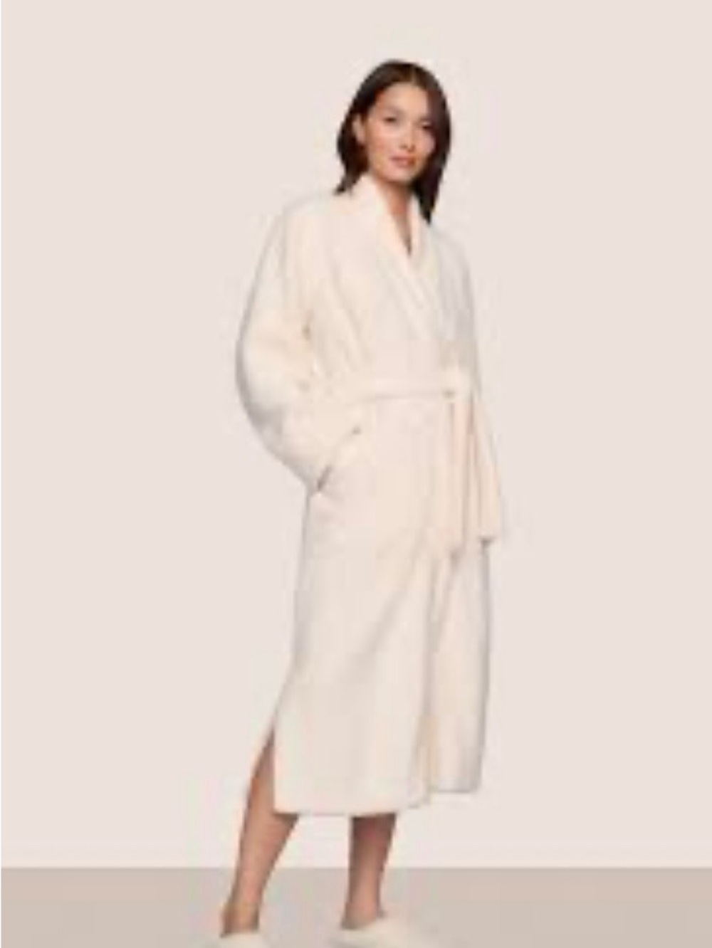 Eberjey Robe Renew Long Size M Oprah’s Favorite Things Ivory Cozy Quiet Luxury